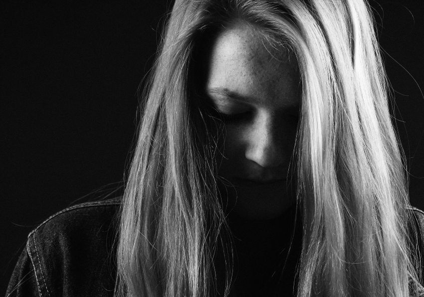 depressed woman